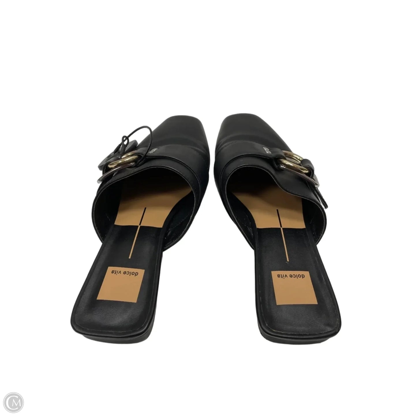 Shoes Flats By Dolce Vita In Black & Gold, Size: 7.5