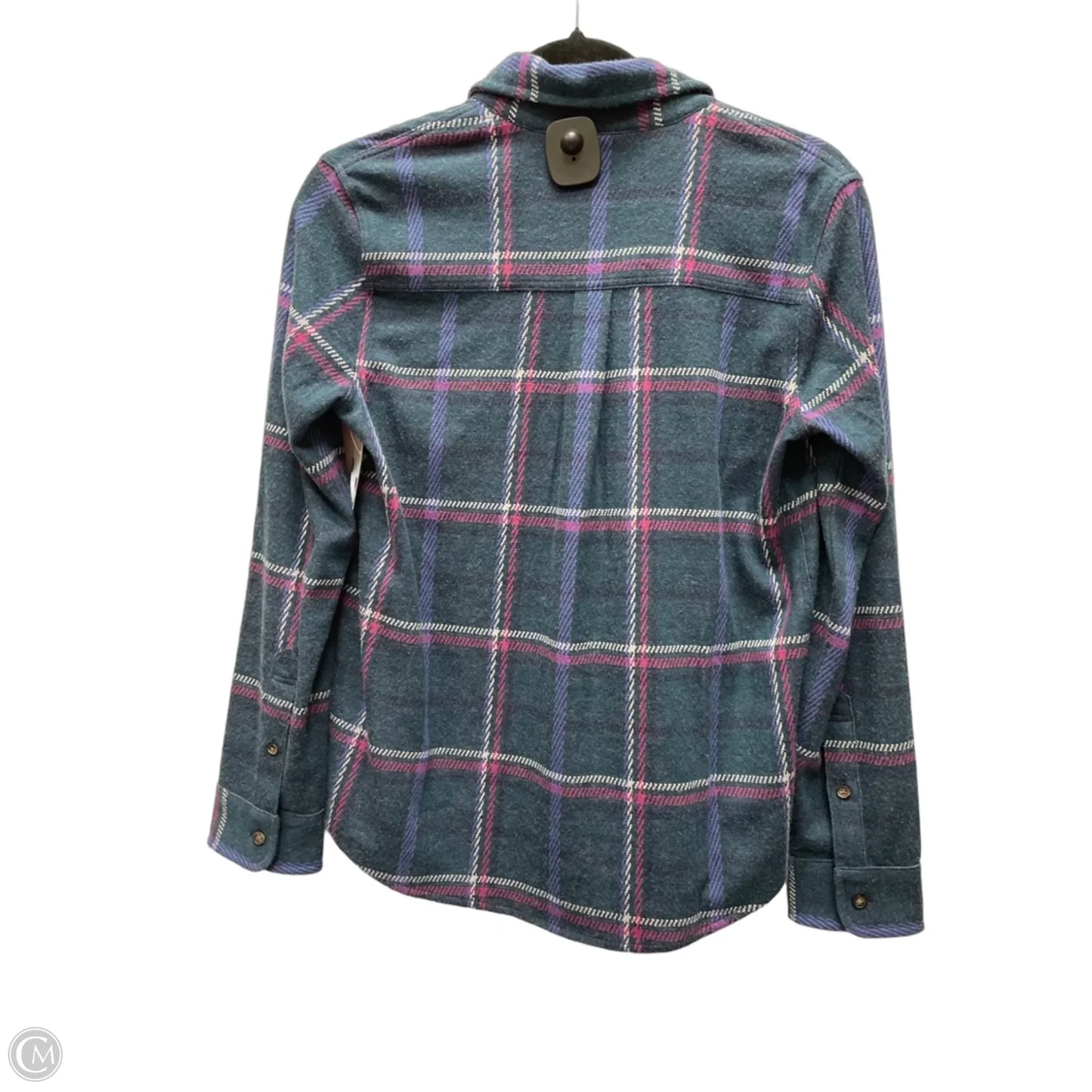 Top Long Sleeve By Faherty In Plaid Pattern, Size: Xs