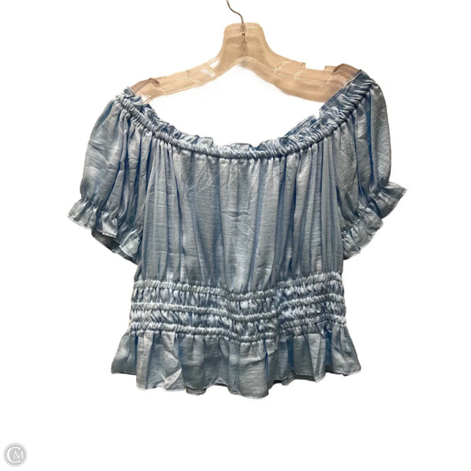 Top Short Sleeve By She + Sky In Blue, Size: L