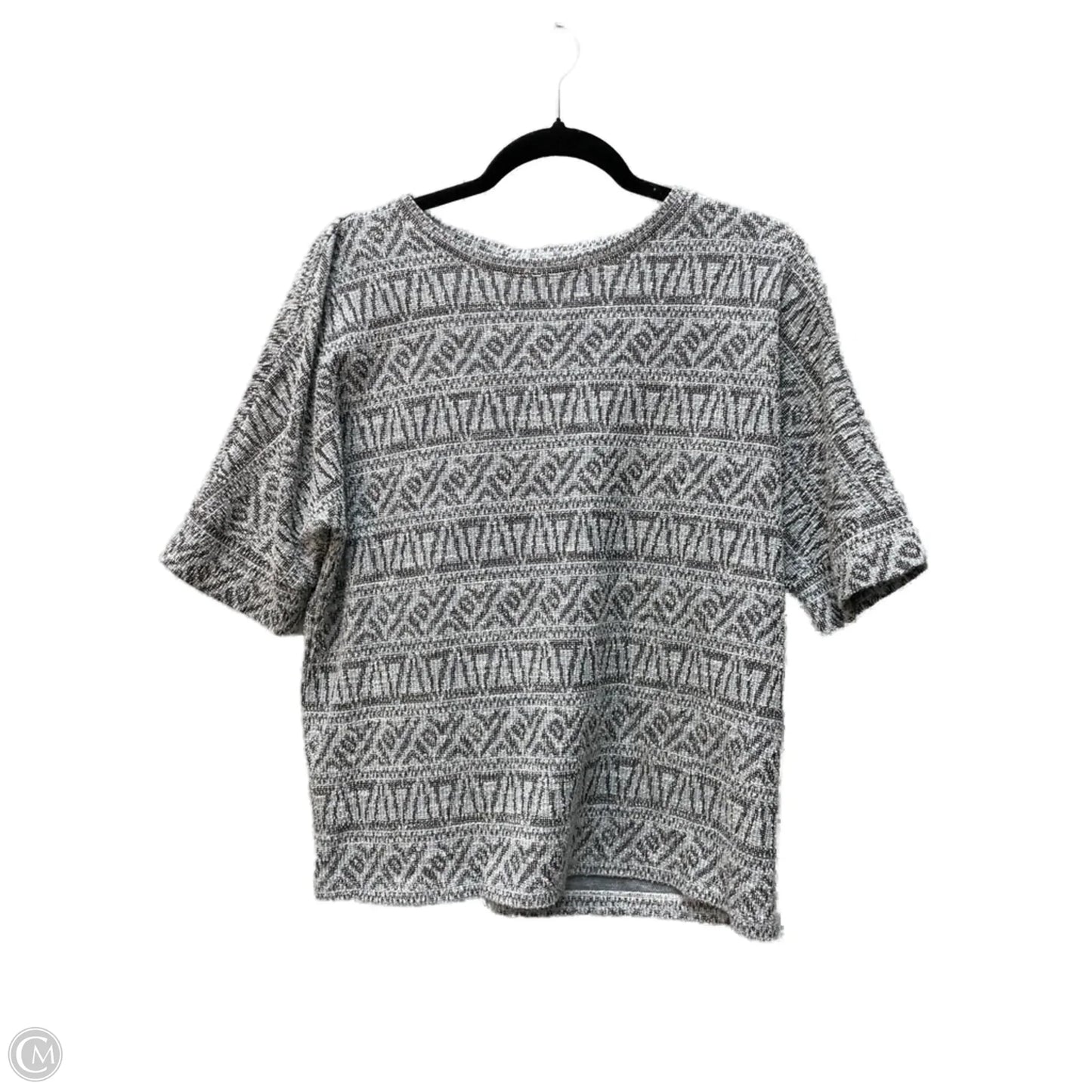 Top Short Sleeve By Chicos In Black & Blue, Size: M