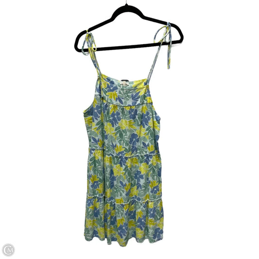 Dress Casual Short By En Creme In Floral Print, Size: L