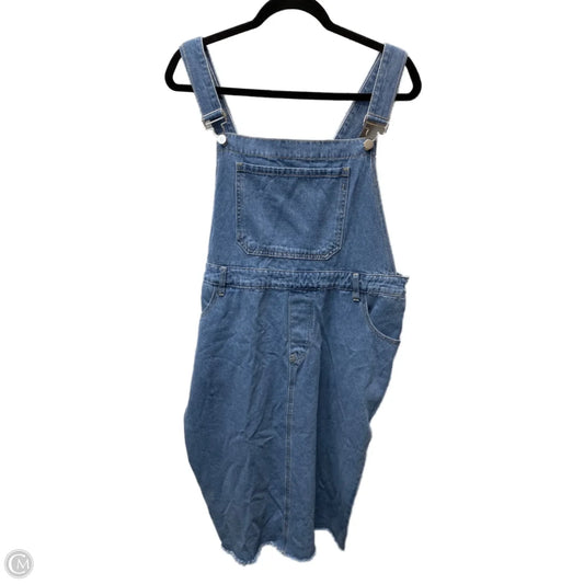 Dress Casual Short By Shein In Blue Denim, Size: 4x