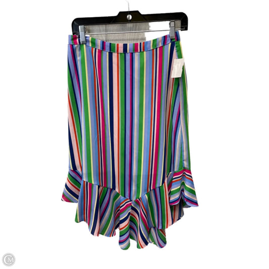 Skirt Midi By A New Day In Striped Pattern, Size: 4