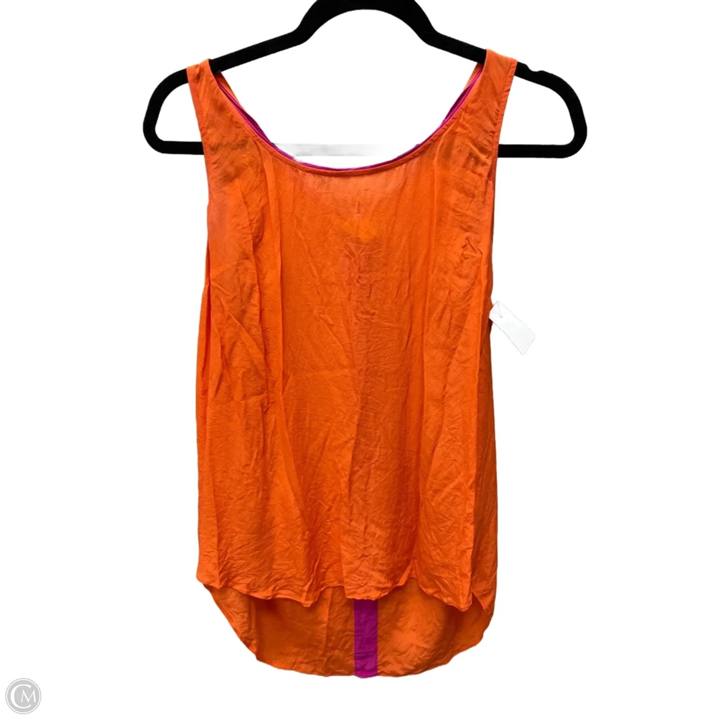 Top Sleeveless By Maeve In Orange & Pink, Size: S