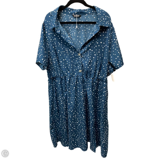 Dress Casual Short By Clothes Mentor In Polkadot Pattern, Size: 3x