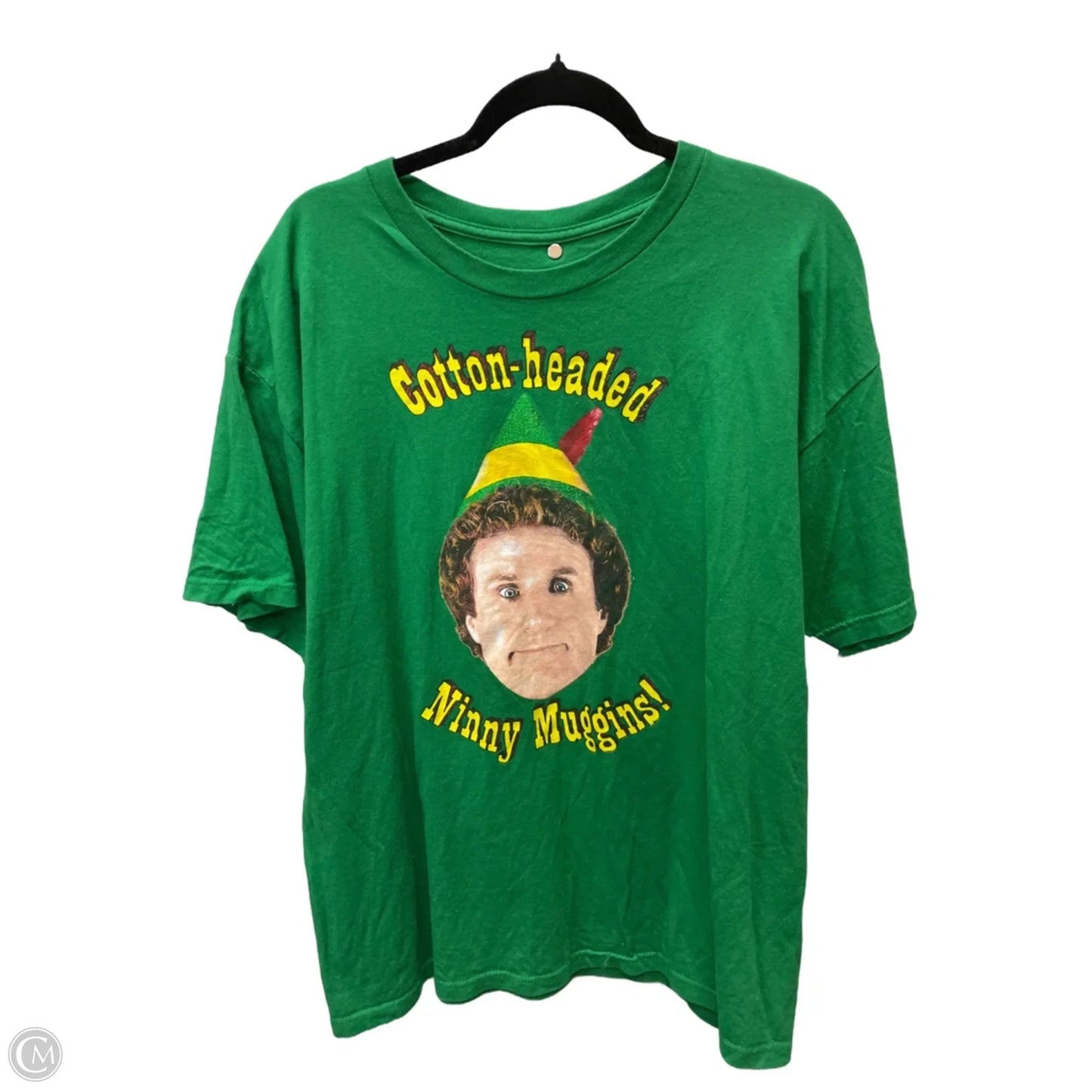 Top Short Sleeve By Clothes Mentor In Green & Yellow, Size: Xl