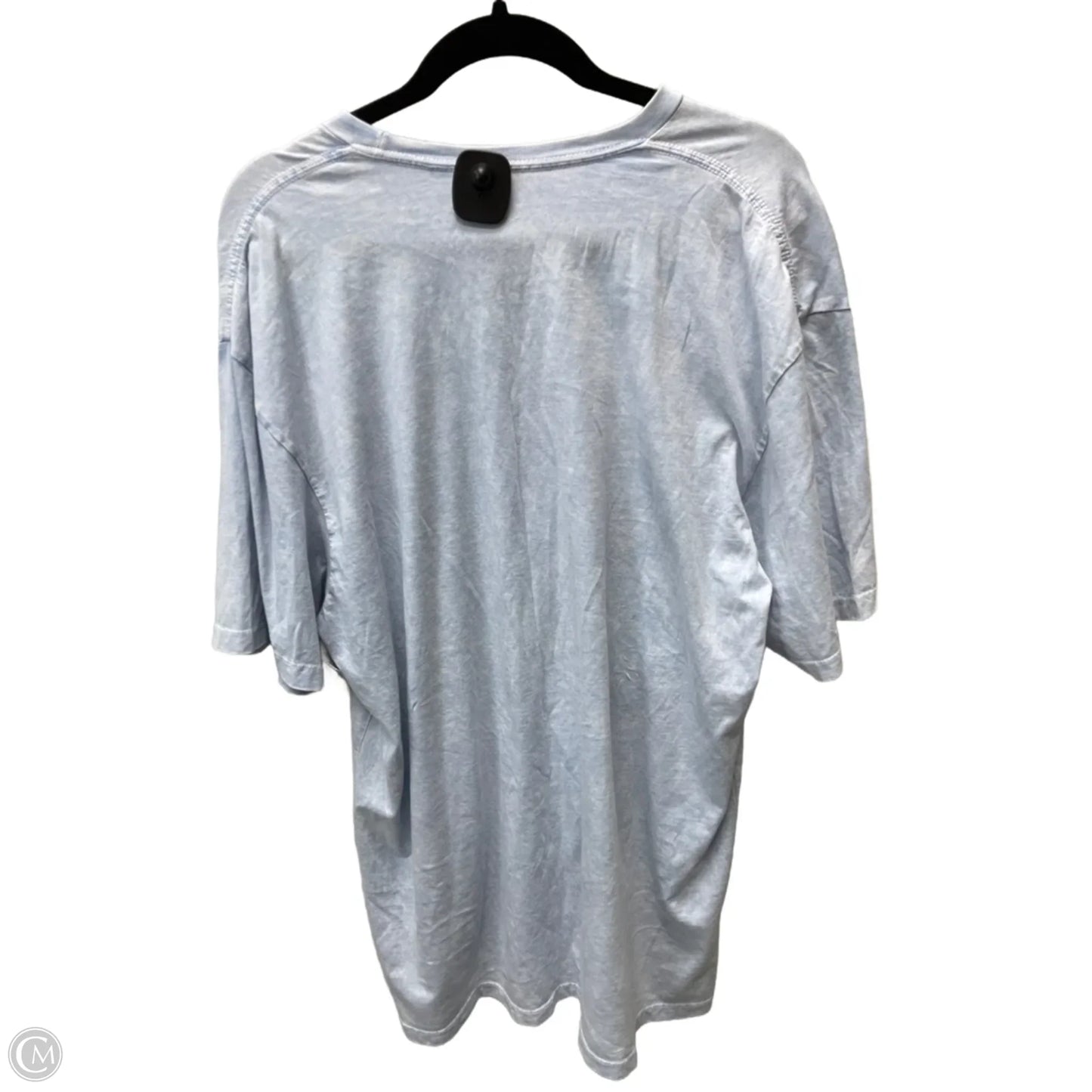 Top Short Sleeve By Clothes Mentor In Blue & White, Size: Xl