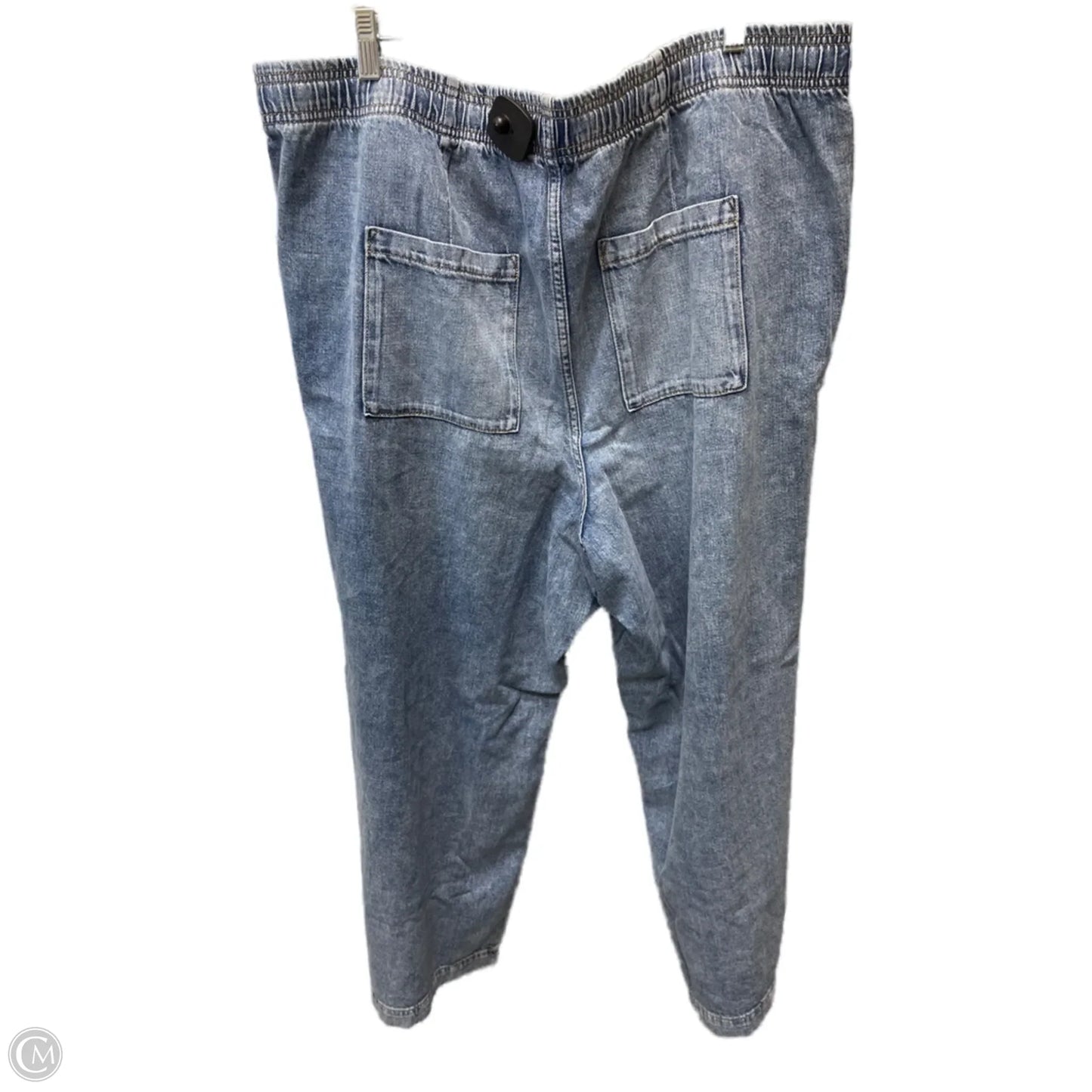 Jeans Wide Leg By Gap In Blue Denim, Size: 20