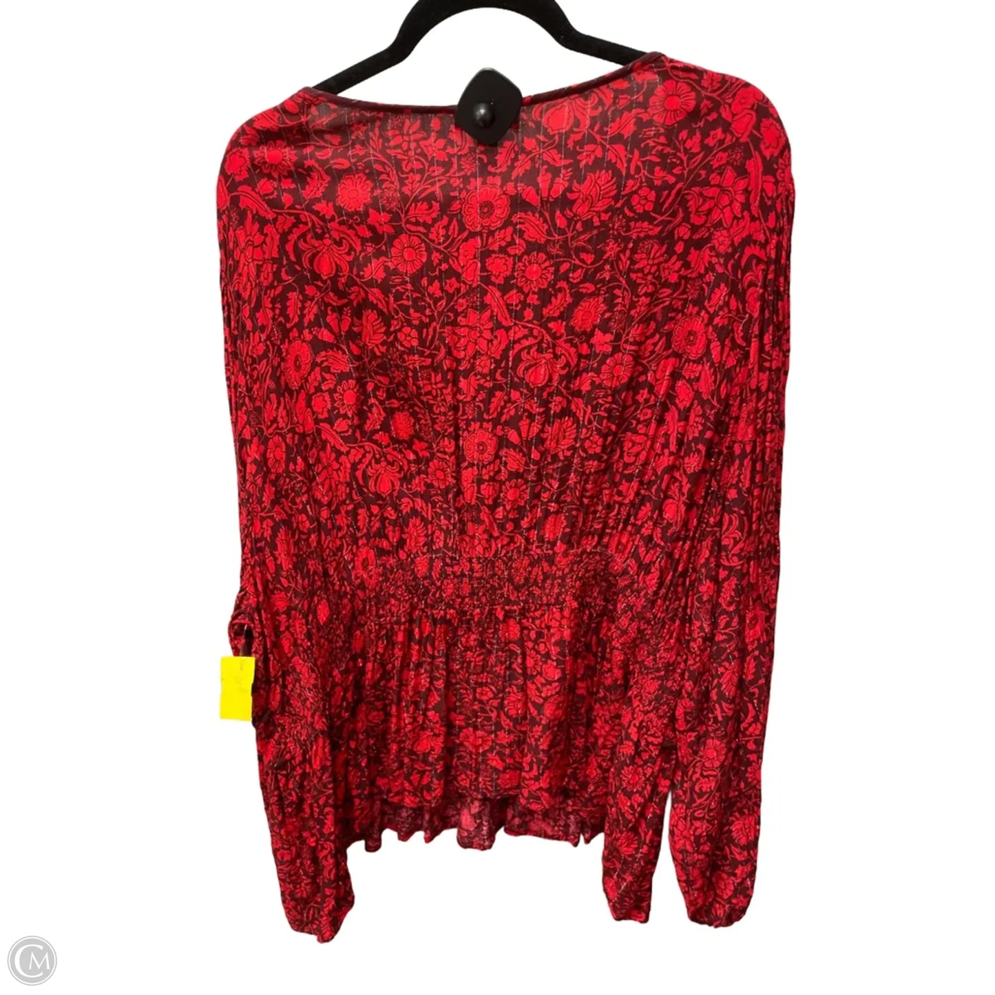 Top Long Sleeve By Knox Rose In Floral Print, Size: 3x