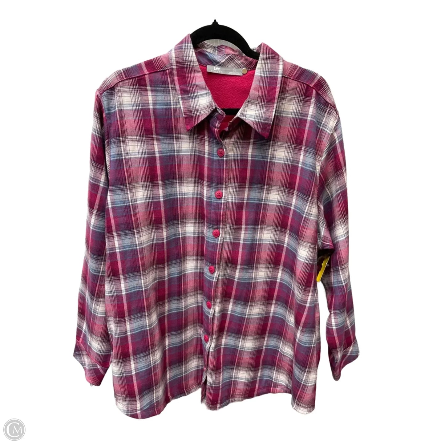 Jacket Shirt By Lee In Plaid Pattern, Size: 1x
