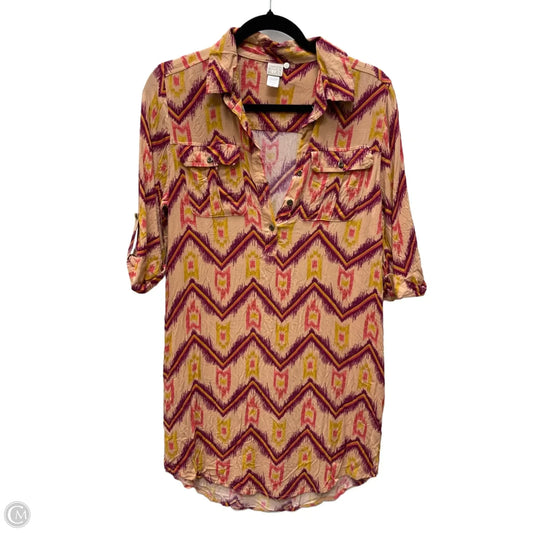 Dress Casual Short By Canyon River Blues In Geometric Pattern, Size: S