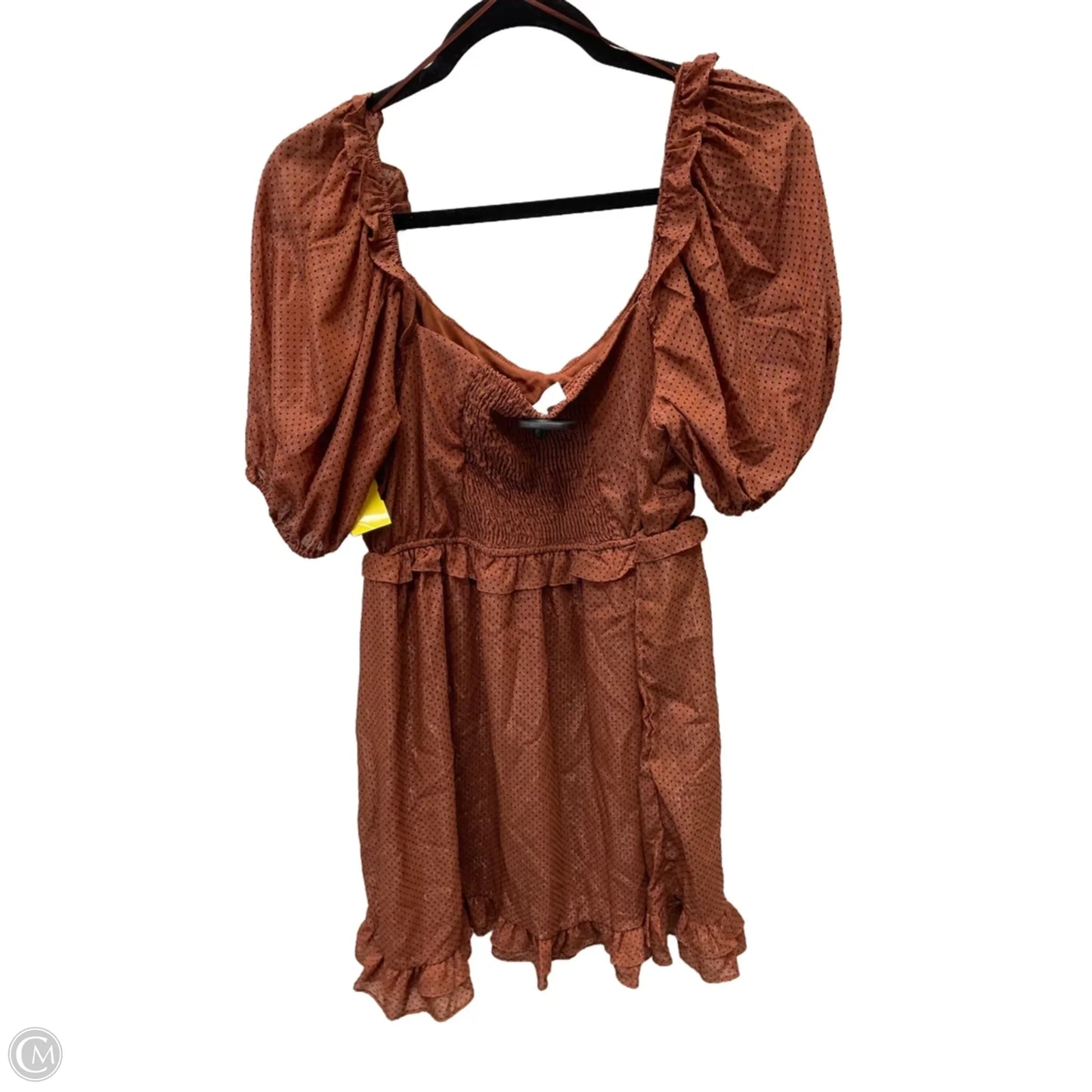 Dress Casual Short By By The River In Polkadot Pattern, Size: L