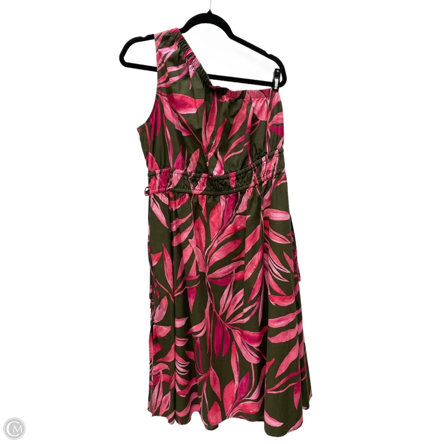 Dress Casual Midi By Time And Tru In Floral Print, Size: Xl