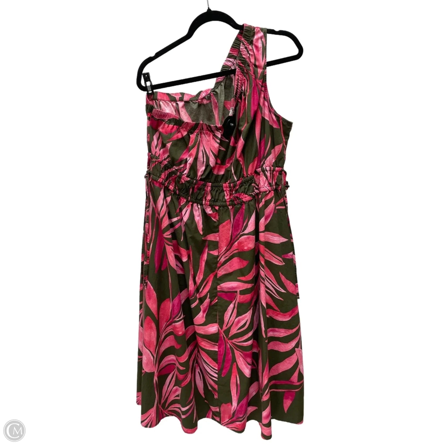 Dress Casual Midi By Time And Tru In Floral Print, Size: Xl