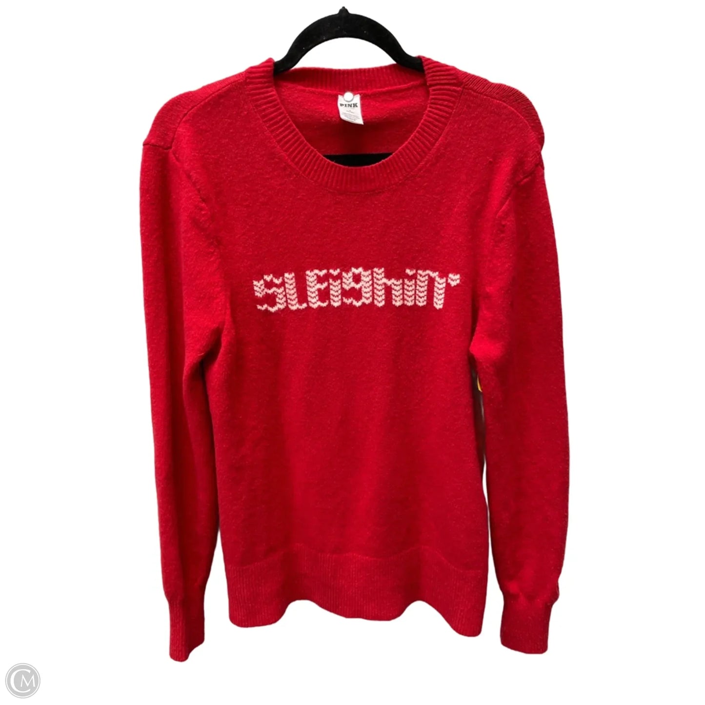 Sweater By Pink In Red & White, Size: M