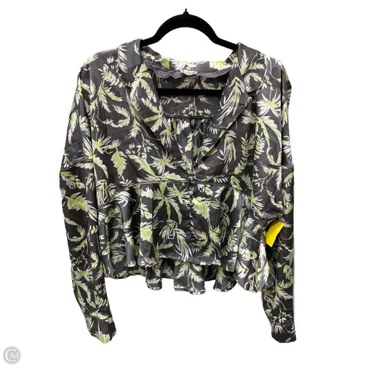 Top Long Sleeve By Free People In Floral Print, Size: M