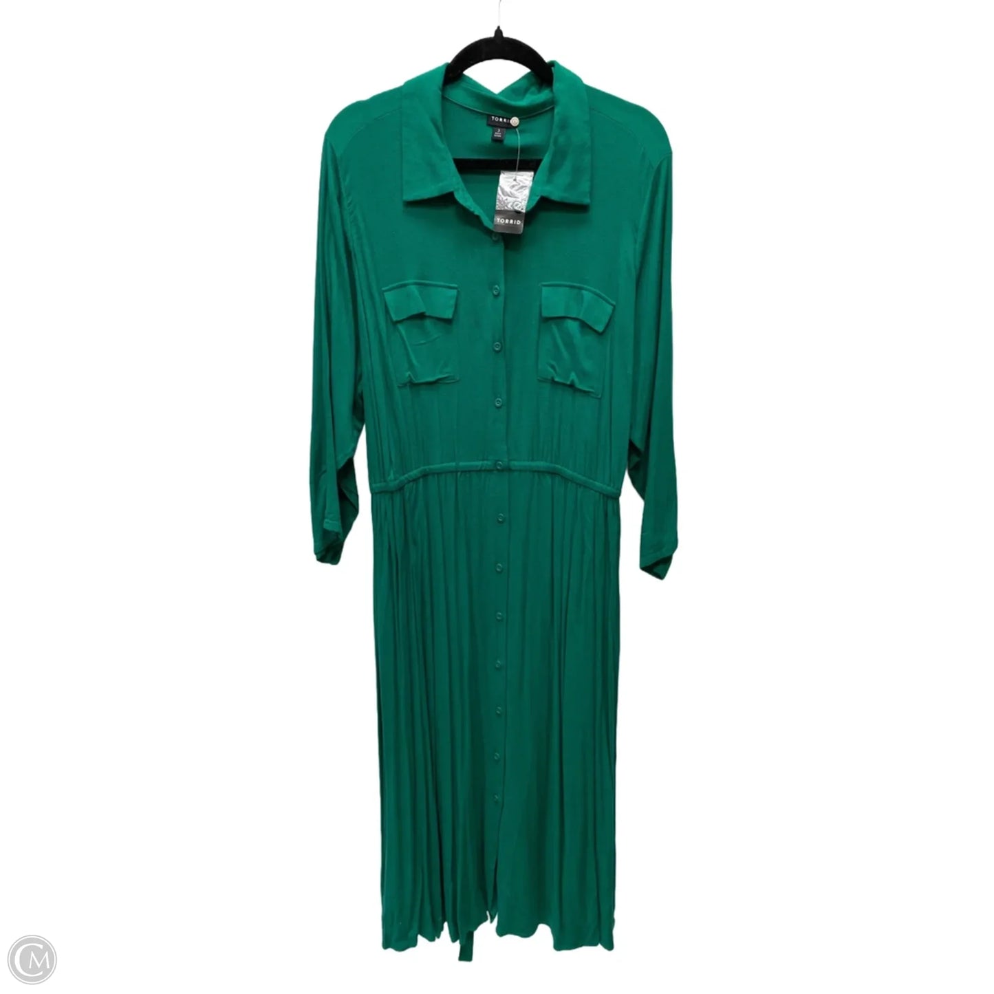 Dress Casual Maxi By Torrid In Green, Size: 3x