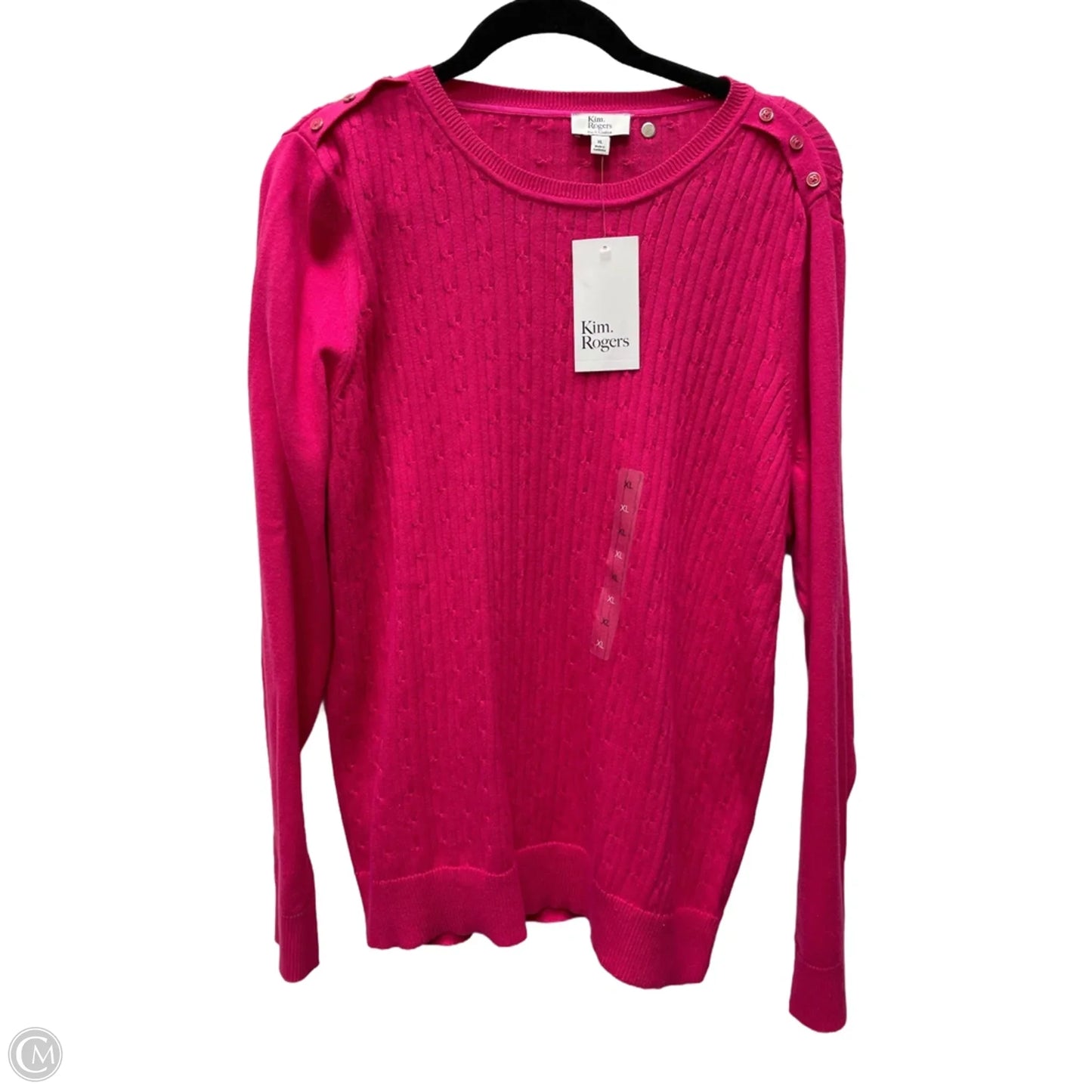 Sweater By Kim Rogers In Pink, Size: Xl
