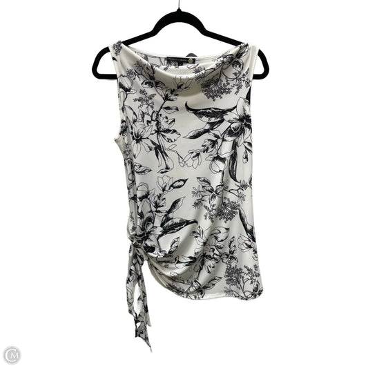 Top Sleeveless By White House Black Market In Floral Print, Size: S