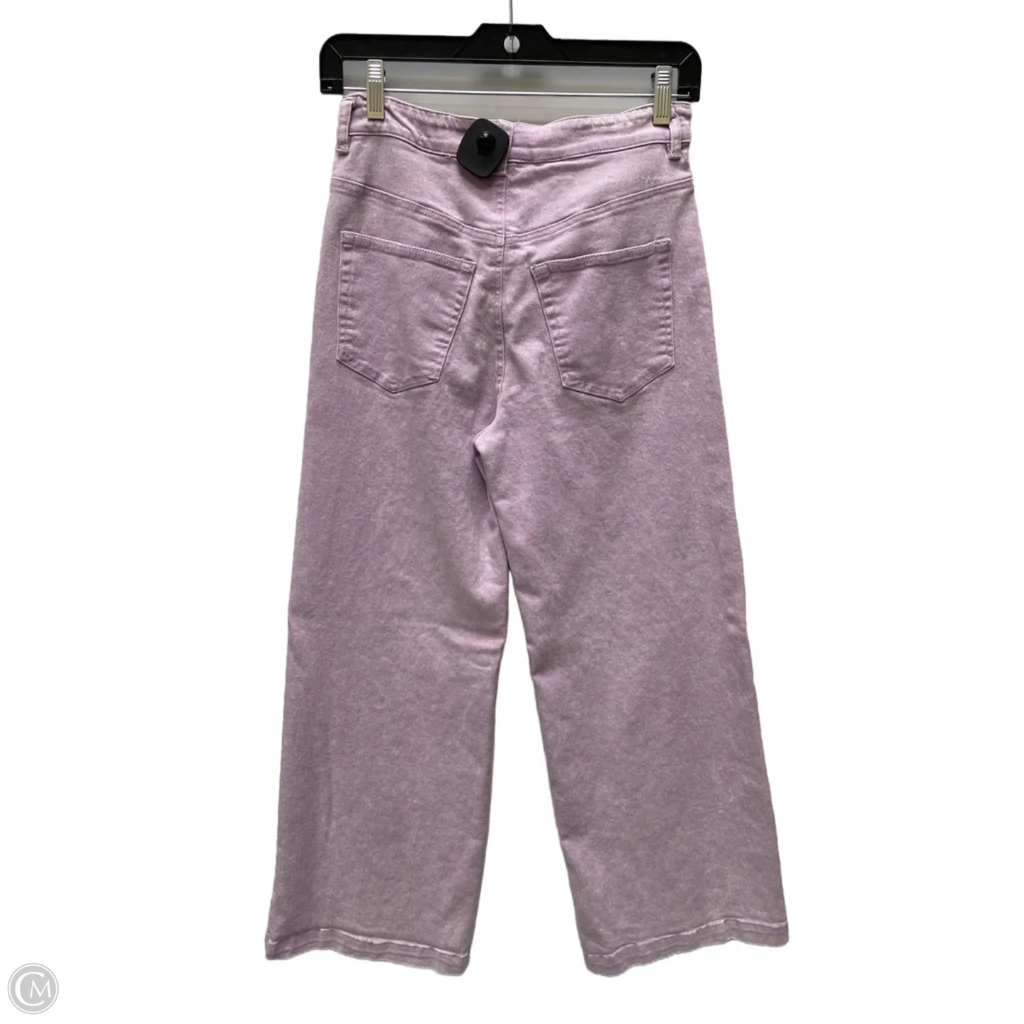 Jeans Wide Leg By Entro In Purple & White, Size: 4