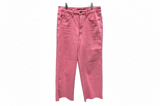 Jeans Straight By Judy Blue In Pink Denim, Size: 2