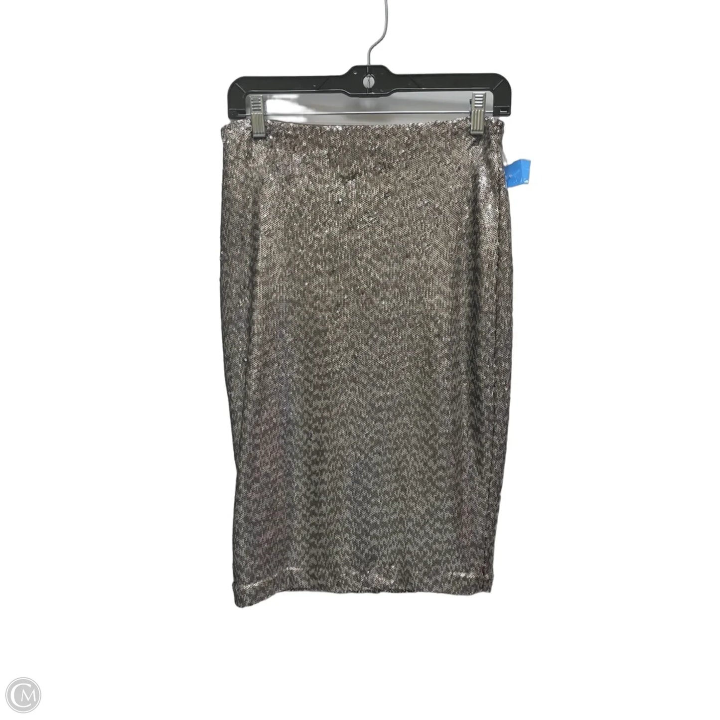 Skirt Midi By White House Black Market In Gold & Silver, Size: 2
