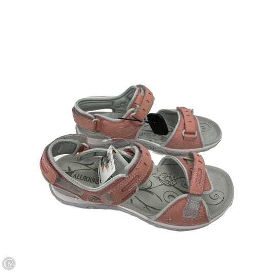 Sandals Flats By Cmc In Grey & Pink, Size: 11