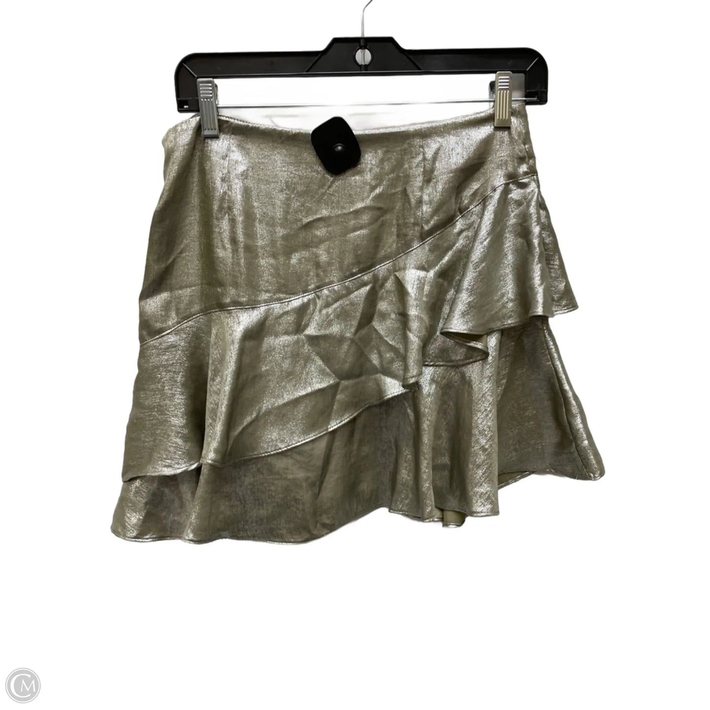 Skirt Mini & Short By Zara In Silver, Size: 8