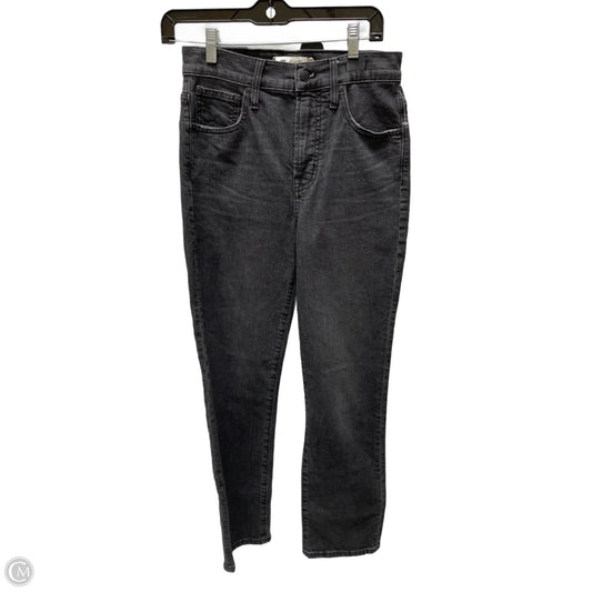 Jeans Straight By Madewell In Black Denim, Size: 2