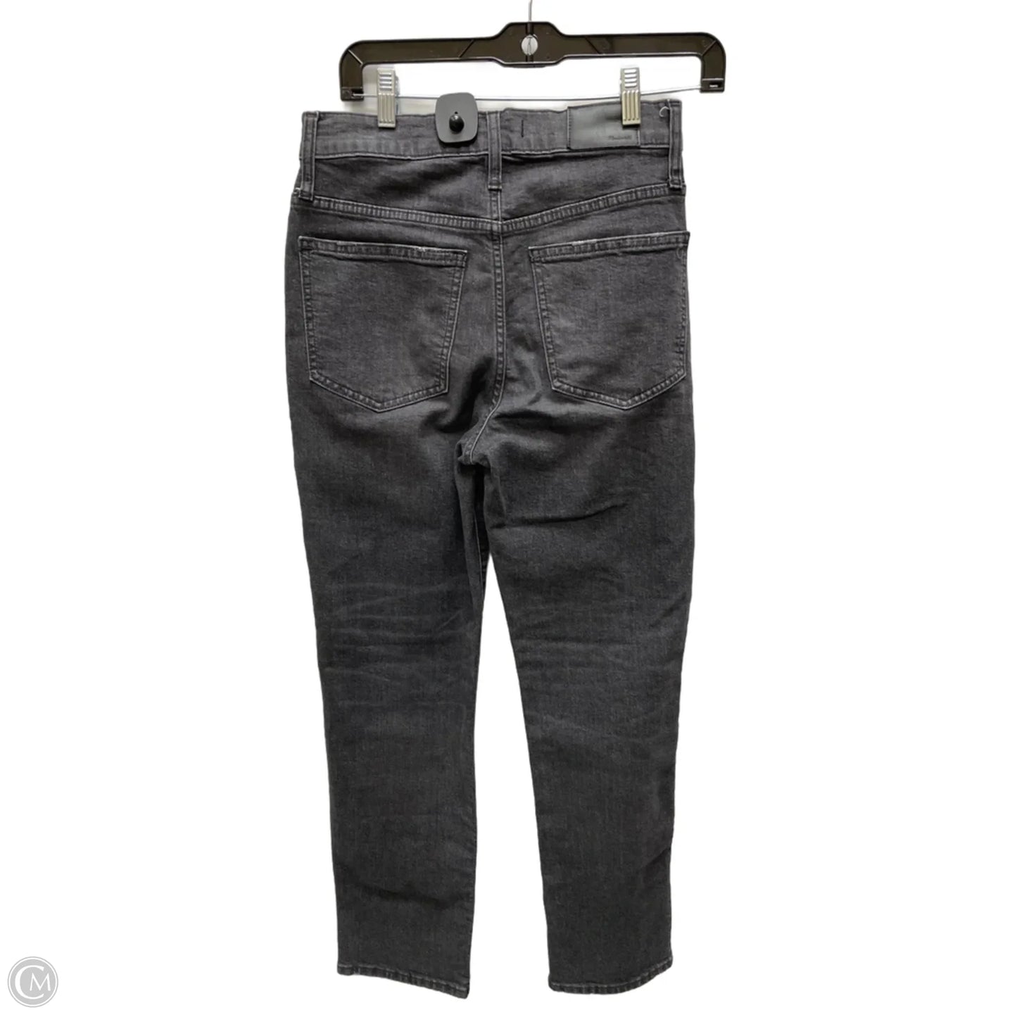 Jeans Straight By Madewell In Black Denim, Size: 2