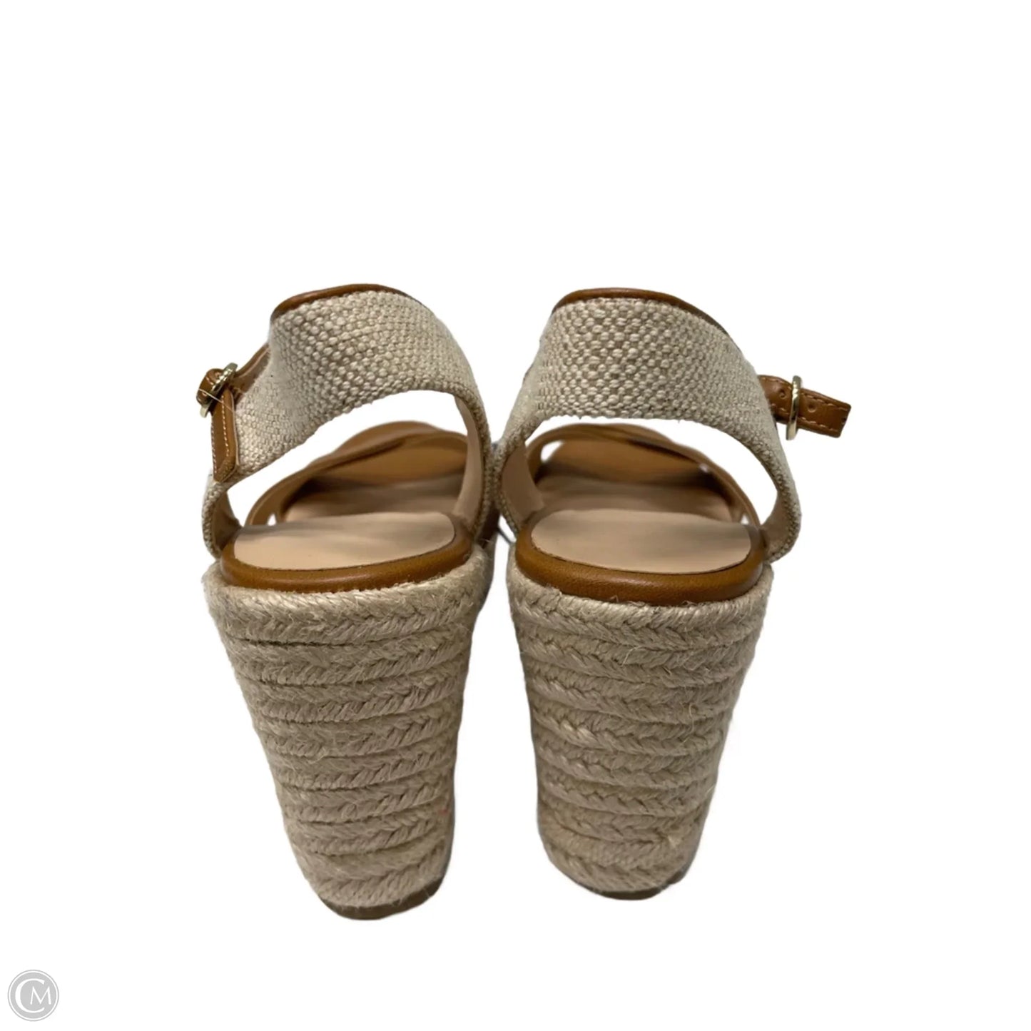 Sandals Heels Wedge By Loft In Brown, Size: 8