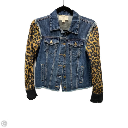 Jacket Denim By Nicole Miller In Animal Print, Size: S