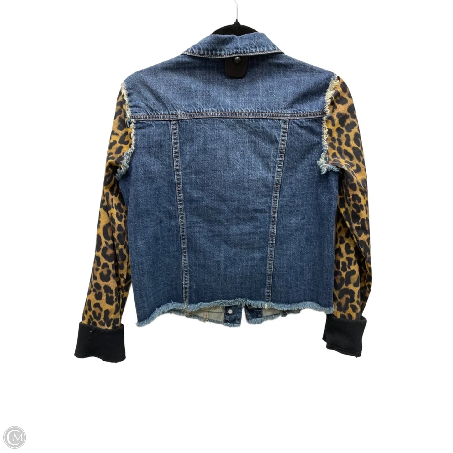 Jacket Denim By Nicole Miller In Animal Print, Size: S
