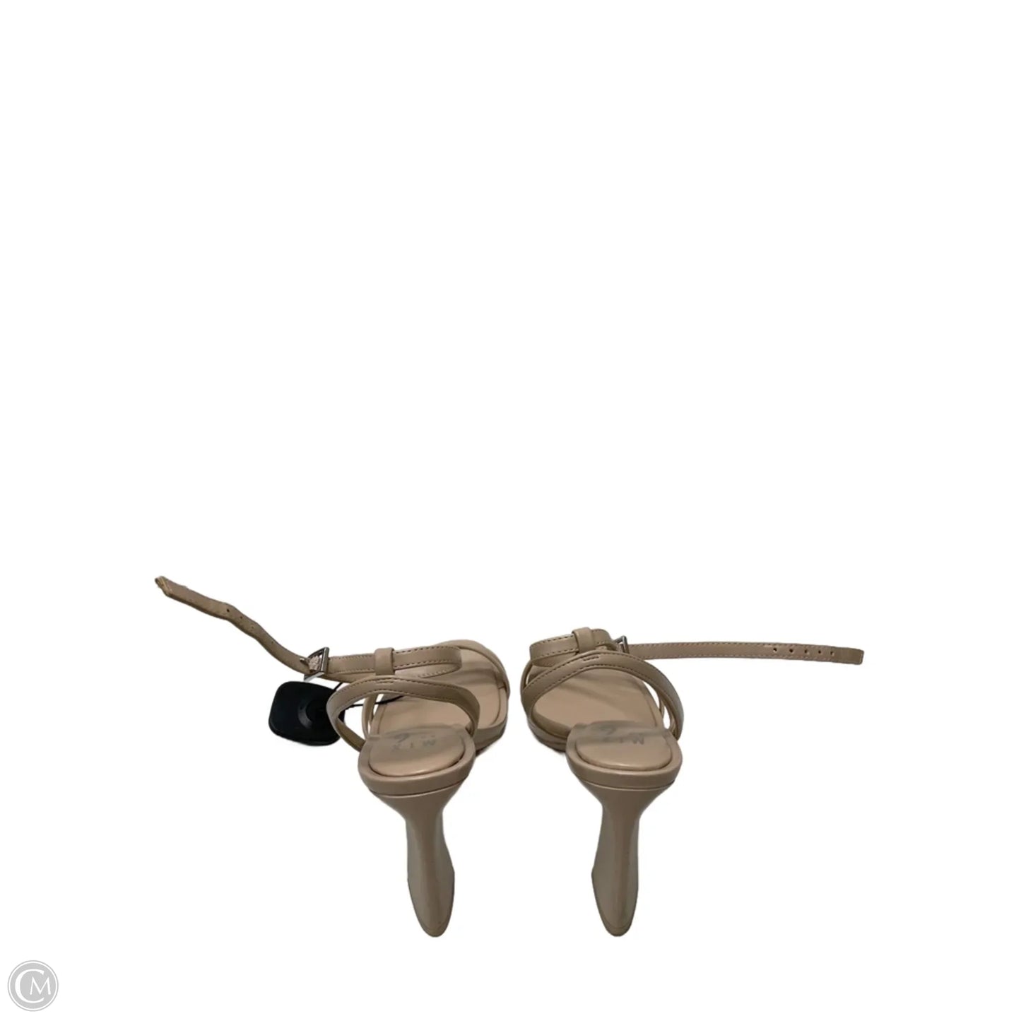 Sandals Heels Block By Mix No 6 In Tan, Size: 8