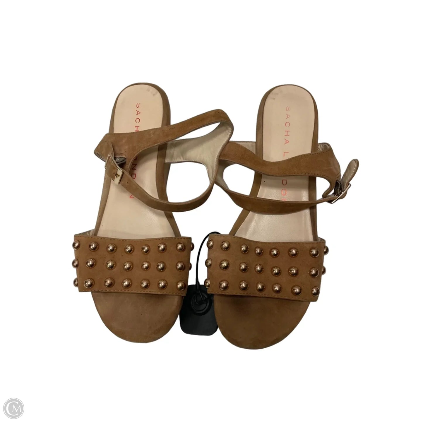 Sandals Heels Wedge By Clothes Mentor In Brown, Size: 9