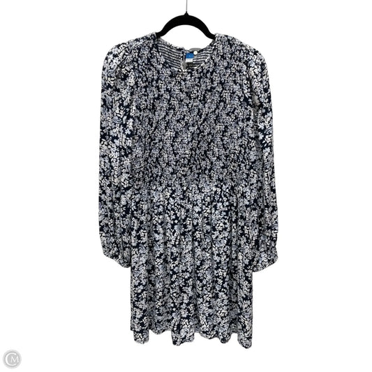 old navy black and white floral dress Dress Casual Short By Old Navy In Floral Print, Size: L