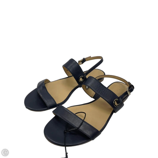 Sandals Flip Flops By Talbots In Navy, Size: 6.5
