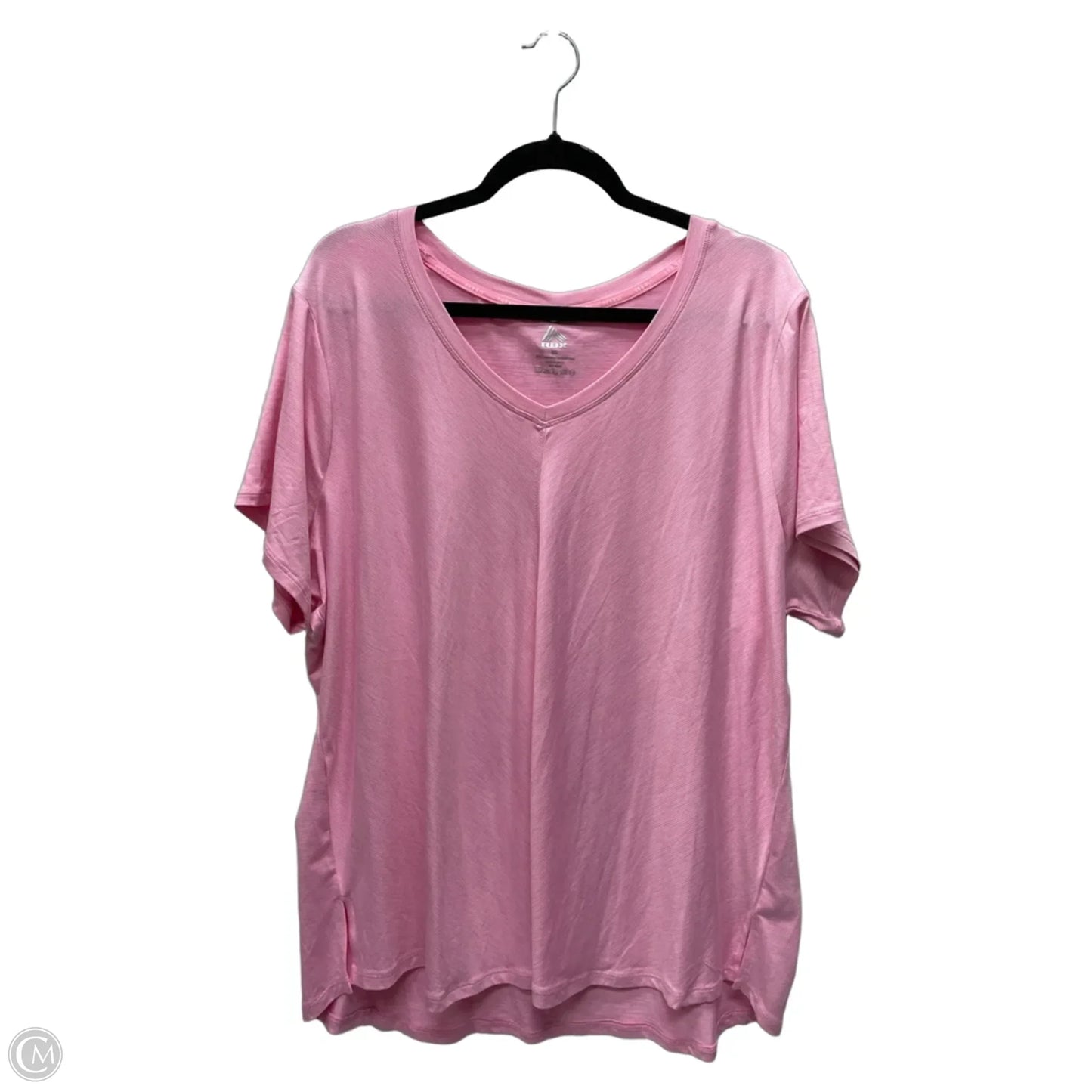 Athletic Top Short Sleeve By Rbx In Striped Pattern, Size: 3x