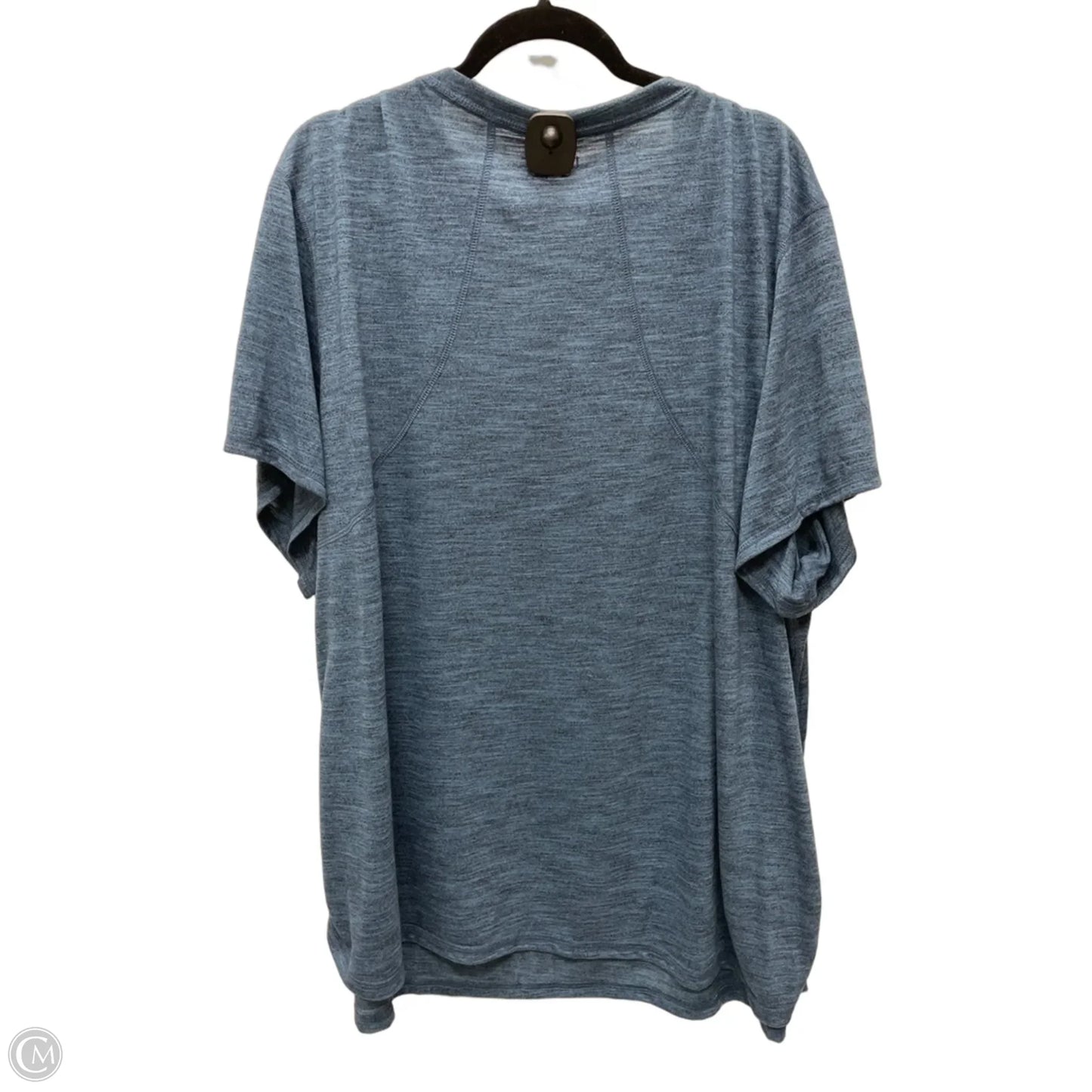 Top Short Sleeve By Terra & Sky In Blue, Size: 4x