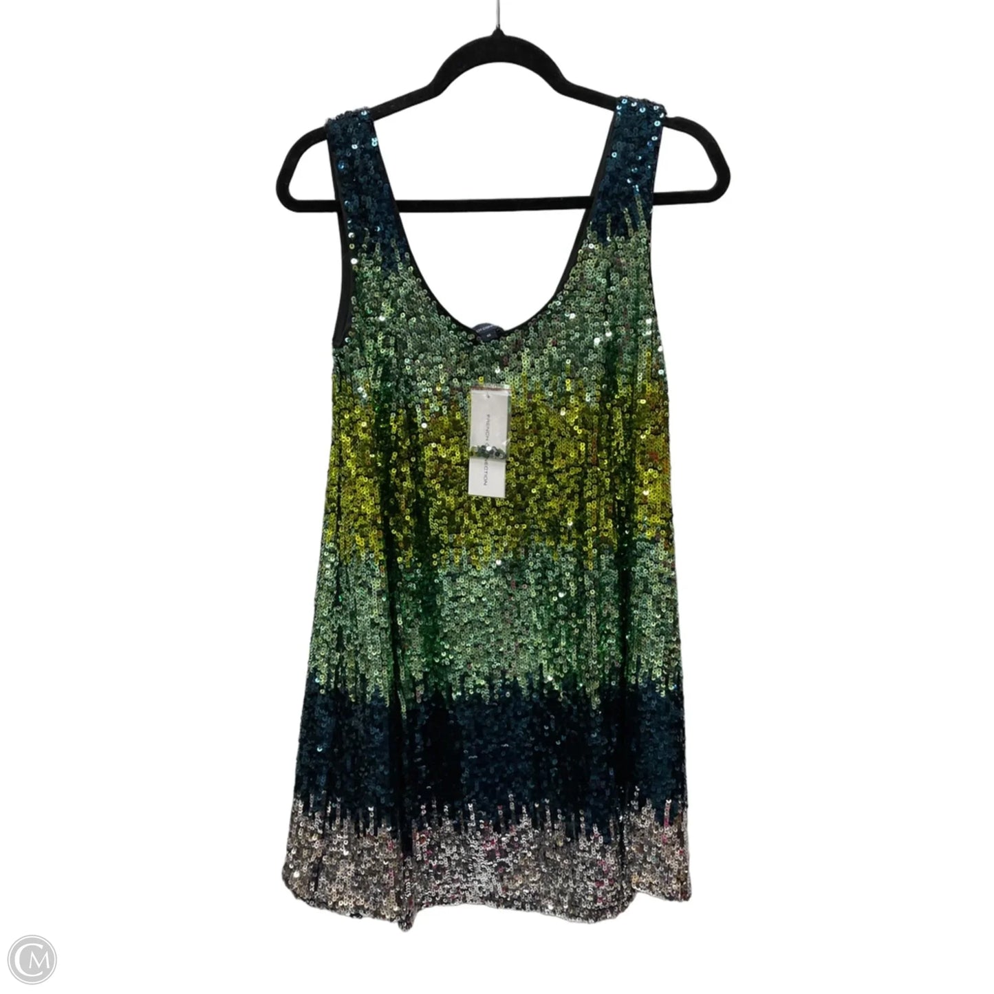 Dress Party Short By French Connection In Blue & Green, Size: Xs