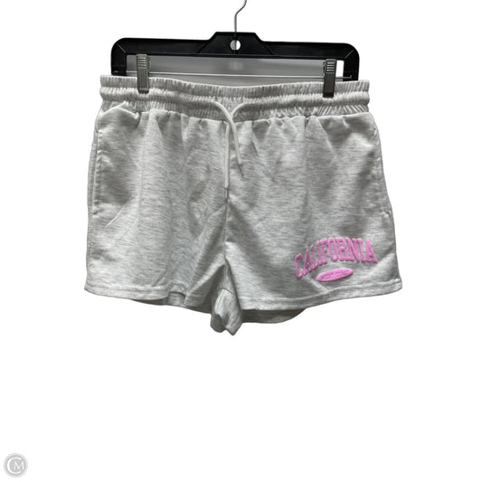 Athletic Shorts By Clothes Mentor In Grey & White, Size: 16
