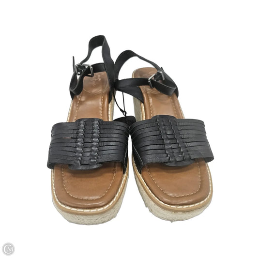 Sandals Heels Wedge By Crown Vintage In Black, Size: 9