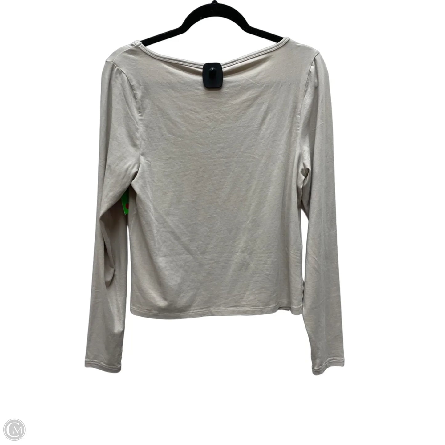 Top Long Sleeve Basic By Skims In Taupe, Size: Xl