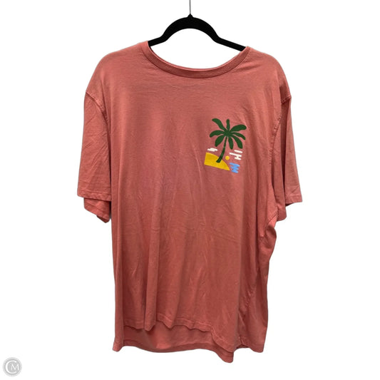 Top Short Sleeve By Old Navy In Tropical Print, Size: 2x