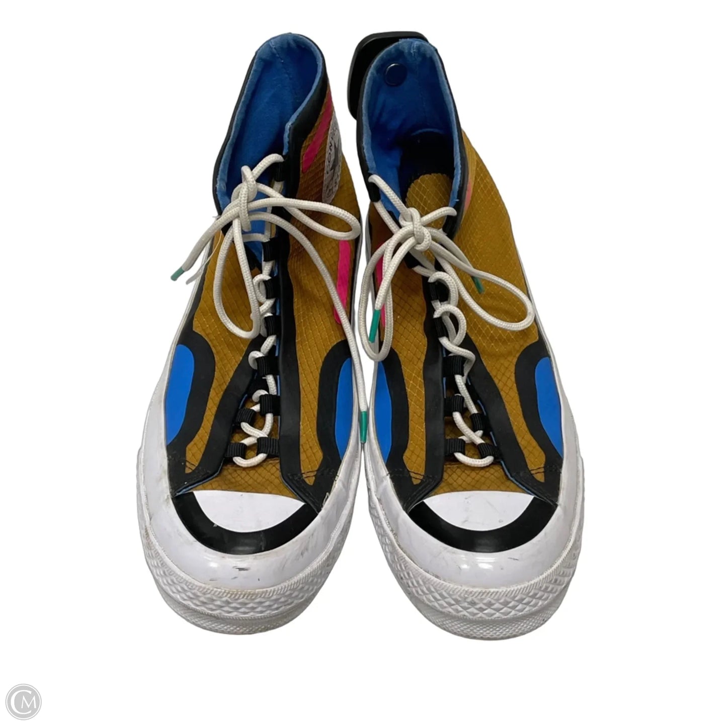 Shoes Sneakers By Hey Dude In Blue Denim, Size: 9
