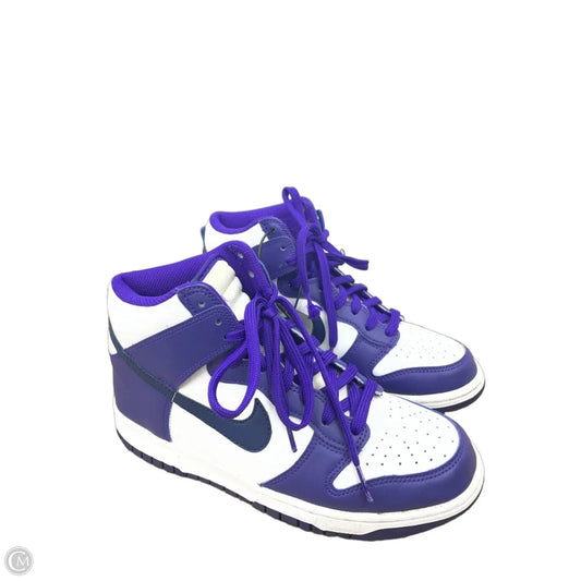Shoes Sneakers By Nike In Purple & White, Size: 8