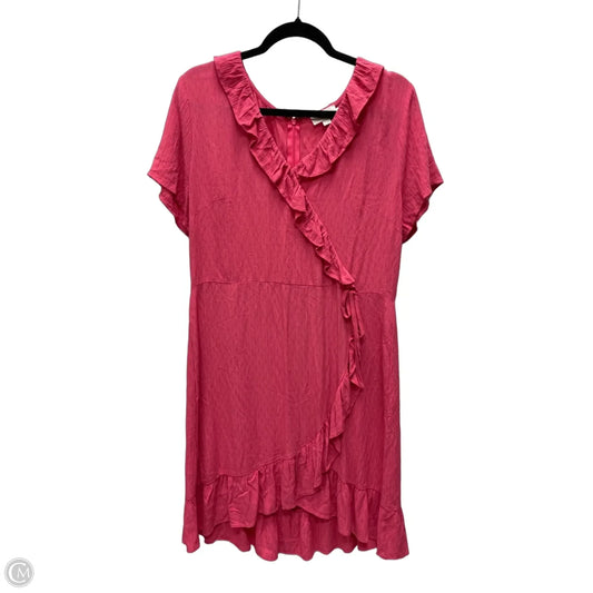Dress Casual Short By Loft In Pink, Size: L