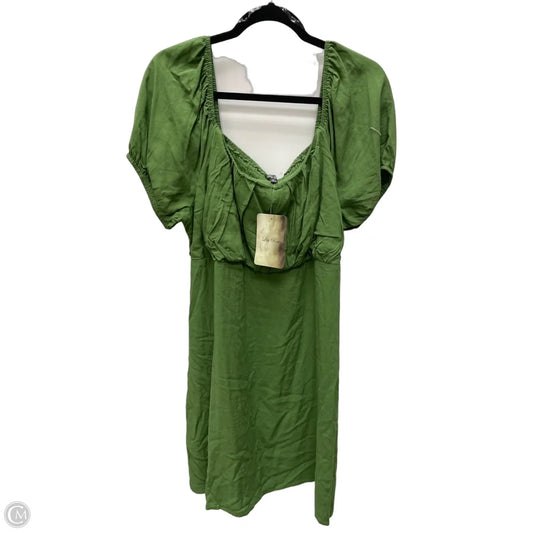 Dress Casual Short By Lila Rose In Green, Size: 2x