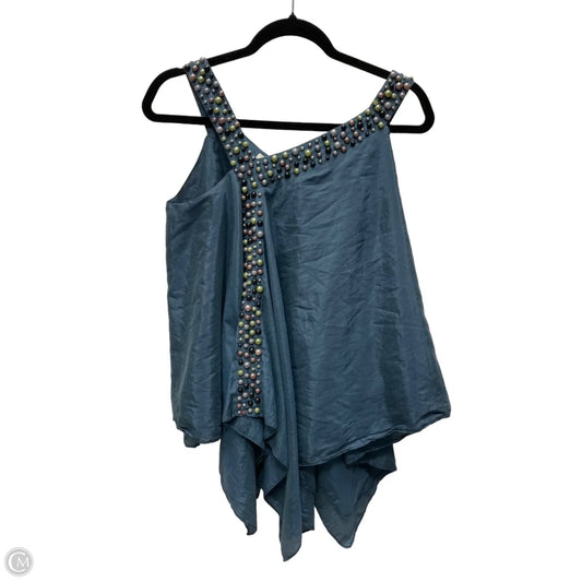 Top Sleeveless By Clothes Mentor In Blue, Size: M