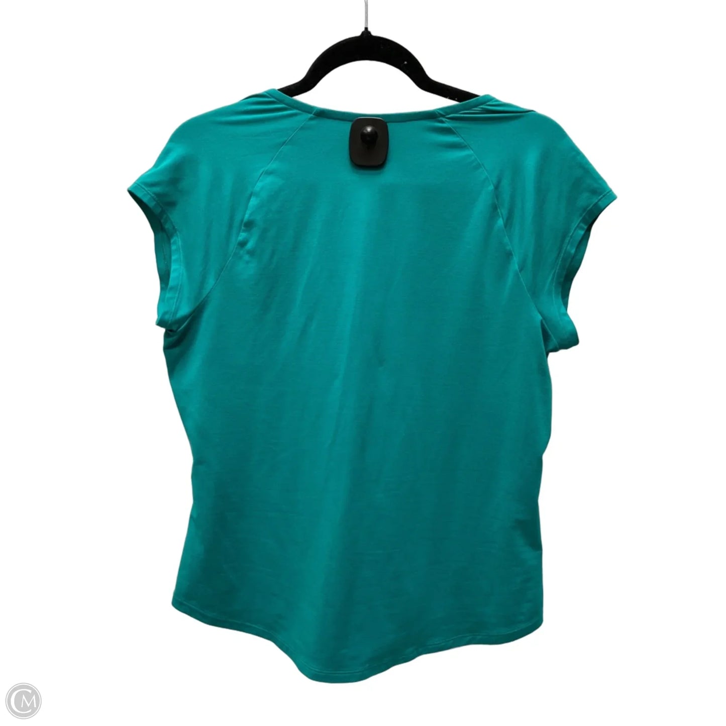 Athletic Top Short Sleeve By Nike Apparel In Teal, Size: L